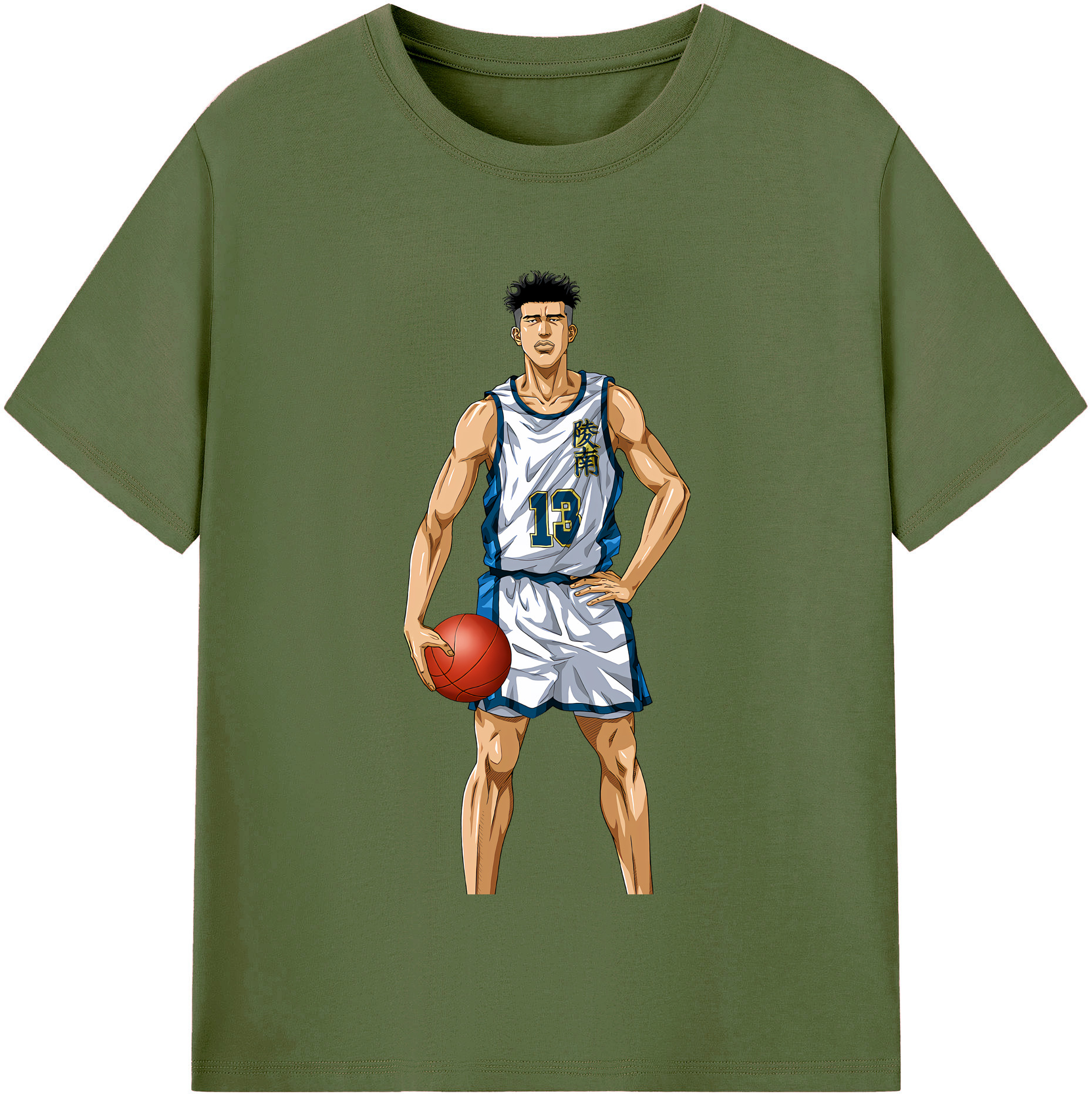 SLAM DUNK／スラムダンク 綿100％半袖Tシャツ（フロントプリント）